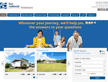 Tablet Screenshot of firstnationalwest.co.nz
